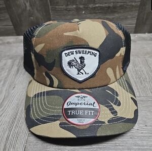 Dew Sweeping Golf Imperial Snapback Trucker Camo Hat